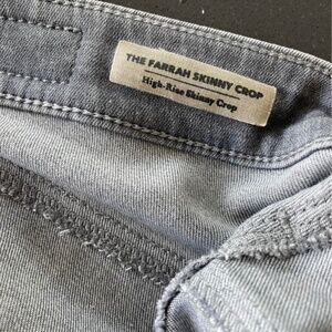 AG High rise skinny jeans